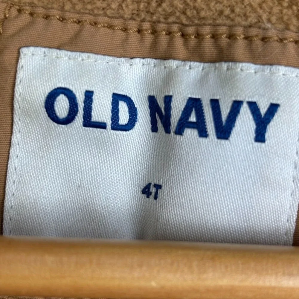Old Navy Parka Coat‎ 4T Fur Trim Toddler Jacket * BEATER DISTRESSED STAINS READ